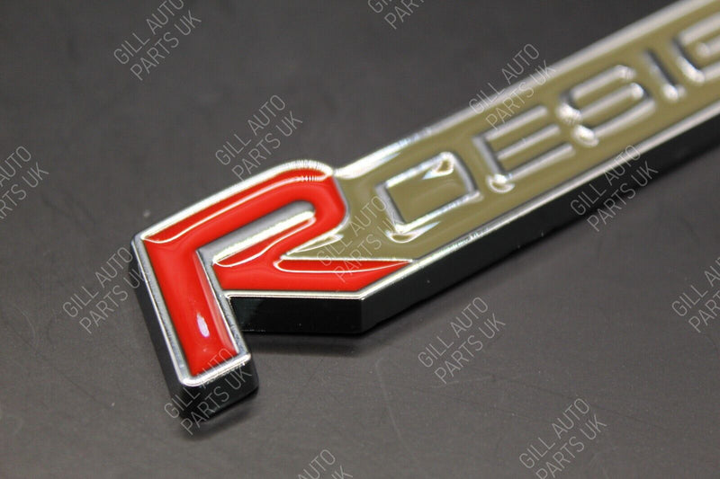 R Design Metal Car Emblem Badge Rear Trunk Boot FOR Volvo