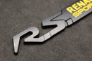 Black Yellow R.S. RS Boot Rear Tailgate Fender Wing Badge For Renault Sport