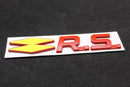 Red Yellow R.S. RS Boot Rear Tailgate Side Fender Wing Badge For Renault