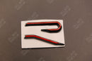New Style R-Line R Badge For Volkswagen Boot Rear Black Surround Blue White Red