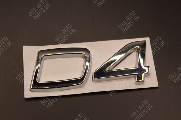 Gloss Matte Black Chrome D3 D 3 Metal Car Letters Badge Rear Boot FOR Volvo