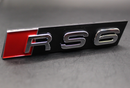 Chrome Silver RS6 Front Grille Stick-On Badge Fit For AUDI