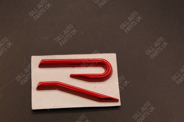 New Style R-Line R Badge For VW Volkswagen Boot Rear Chrome Black Red