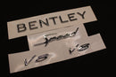 Chrome Silver Boot Rear Tailgate Letters Badge Fit For Bentley Speed V8