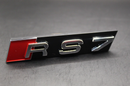 Chrome Silver RS7 Front Grille Stick-On Badge Fit For AUDI