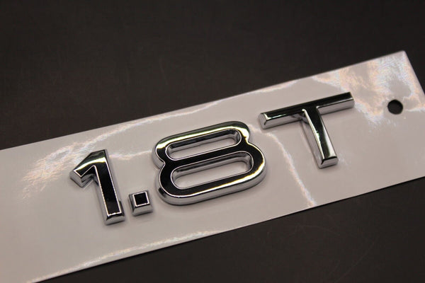 Chrome Silver 1.8T 2.0T 3.0T Boot Rear Trunk Tailgate Letters Badge FOR Audi