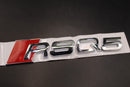 Gloss Black/Chrome Silver RSQ5 For Audi Badge Letters Emblem Rear Trunk Boot Lid