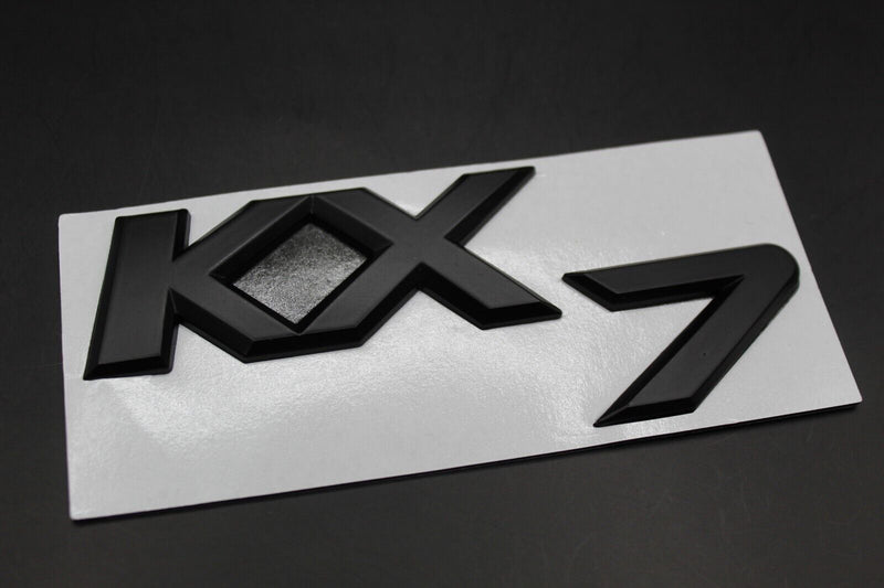 Matte Black Chrome Silver KX7 LETTERS Badge Rear Boot Tailgate For KIA