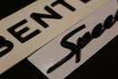 Gloss Black Boot Rear Tailgate Letters Badge Fit For Bentley Speed