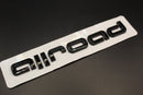 Gloss Black/Chrome Silver Allroad For Audi Badge Letters Emblem Boot Rear Trunk