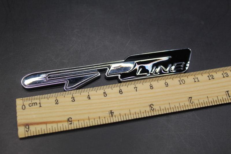 Metal Chrome Silver Black GT Line Boot Rear Badge For Kia