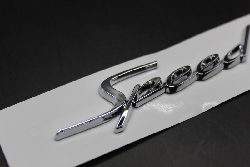 Chrome Silver Speed Wing Side Fender Letters Badge Fit For Bentley