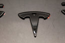 Gloss Black Model 3 Overlay Badge Set For Tesla Front/Rear/Steering Wheel