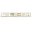 3D Shiny Gold LEON L E O N Rear Badge Letters FITS Seat Leon Cupra