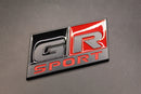 73mm X 36mm Matte Black Red Black GR SPORT Boot Rear Badge For Toyota