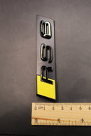 Gloss Black Yellow RS6 Front Grille Honeycomb Clip Bracket Badge Fit For AUDI