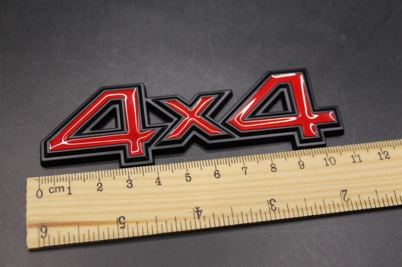 Black Red 4x4 4 x 4 Boot Rear trunk Self-Adhesive Badge For Cars