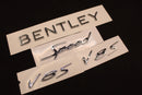 Chrome Silver Boot Rear Tailgate Letters Badge Fit For Bentley Speed V8S