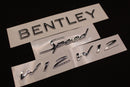 Chrome Silver Boot Rear Tailgate Letters Badge Fit For Bentley Speed W12