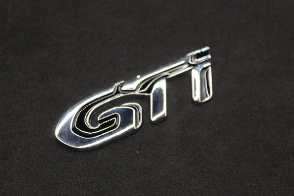 Chrome Silver Black GTi Boot Rear Tailgate Side Fender Wing Badge For Peugeot