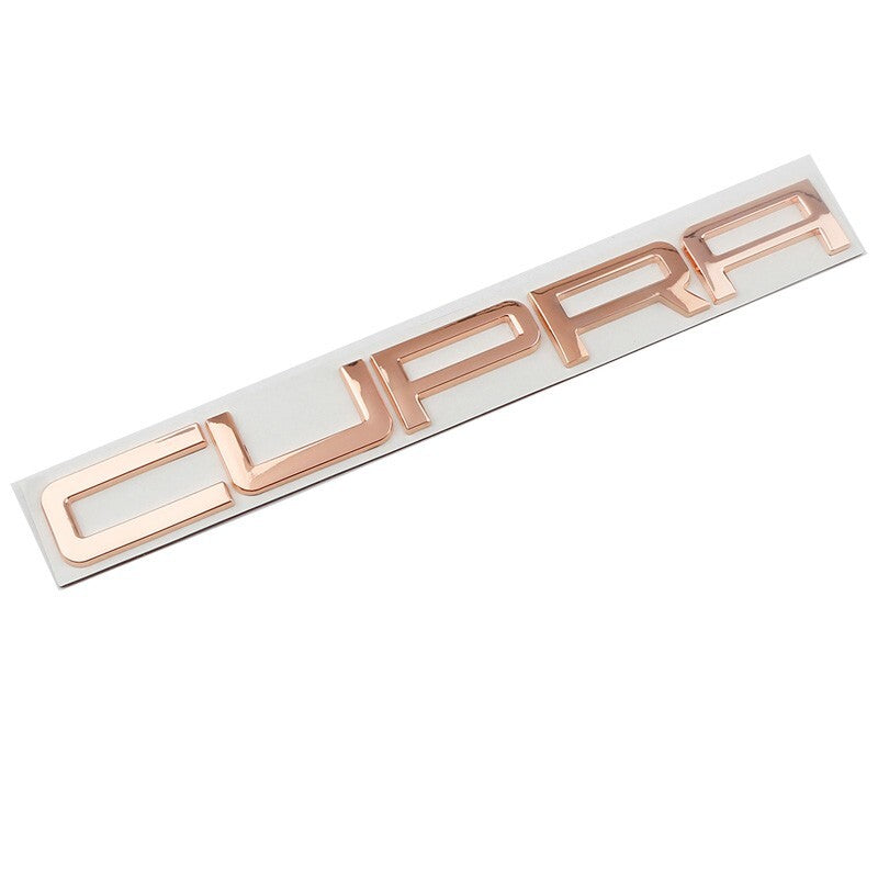 3D Shiny Bronze CUPRA C U P R A Rear Badge Letters FITS Seat
