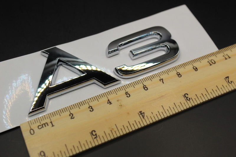 Chrome Silver A3 A4 A5 A6 A7 A8 FITS AUDI BOOT REAR TAILGATE BADGE LETTERING H.Q