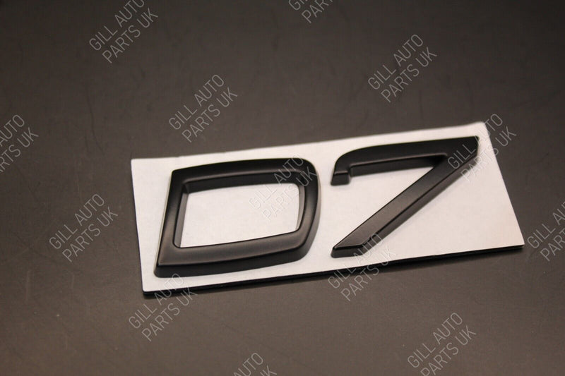 Gloss Matte Black Chrome D7 D 7 Metal Car Letters Badge Rear Boot FOR Volvo