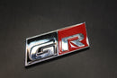 70mm X 30mm Chrome Silver Red Black GR Boot Rear Badge For Toyota