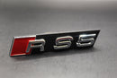 Chrome Silver RS5 Front Grille Stick-On Badge Fit For AUDI