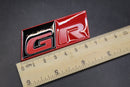 70mm X 30mm Matte Red Black GR Boot Rear Badge For Toyota