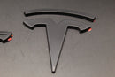 Matte Black Model 3 Overlay Badge Set For Tesla Front/Rear/Steering Wheel