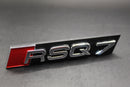 Chrome Silver RSQ7 Front Grille Stick-On Badge Fit For AUDI