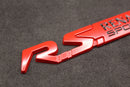 Red/Black R.S. RS Boot Rear Tailgate Side Fender Wing Badge For Renault Sport