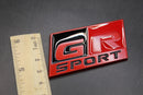 73mm X 36mm Matte Red Black GR SPORT Boot Rear Badge For Toyota