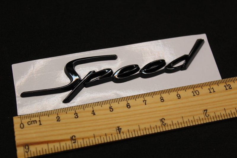 Gloss Black Speed Wing Side Fender Letters Badge Fit For Bentley