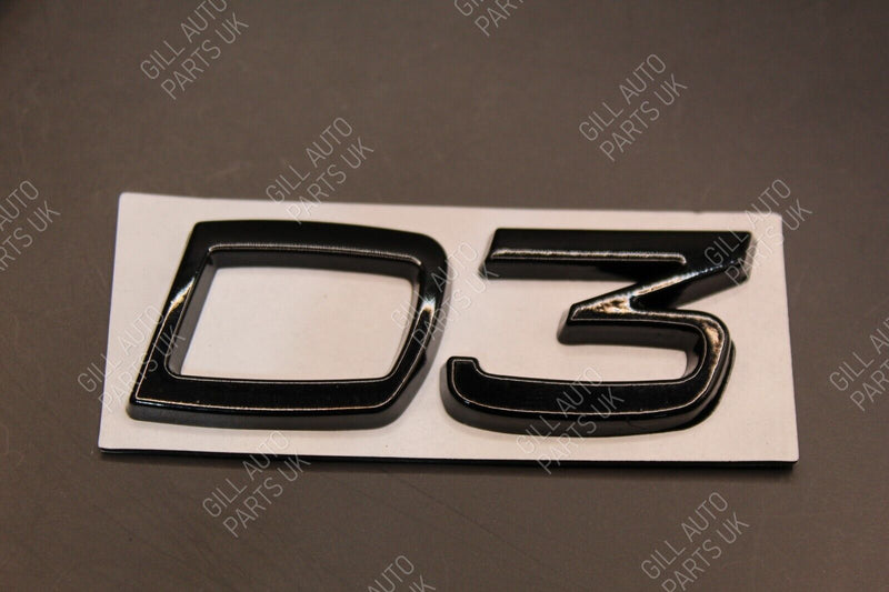 Gloss Matte Black Chrome D3 D 3 Metal Car Letters Badge Rear Boot FOR Volvo