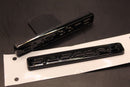 2pc Set quattro Gloss Black Front Grille Stick-On & Rear Boot Badge For AUDI