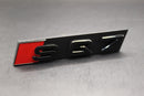 Gloss Black SQ7 Front Grille Stick-On Badge Fit For AUDI