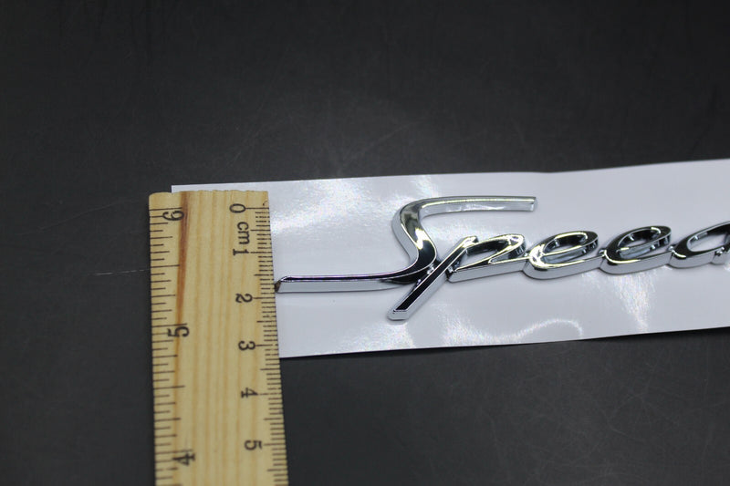 Chrome Silver Speed Wing Side Fender Letters Badge Fit For Bentley