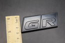 70mm X 30mm Matte Black GR Boot Rear Badge For Toyota