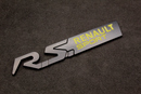 Black Yellow R.S. RS Boot Rear Tailgate Fender Wing Badge For Renault Sport