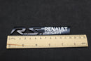 Black White R.S. RS Boot Rear Tailgate Fender Wing Badge For Renault Sport