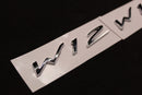 2Pc SET Chrome Silver W12 Boot Rear Tailgate Letters Badge Fit For Bentley