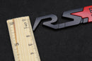 Black/Red R.S. RS Boot Rear Tailgate Side Fender Wing Badge For Renault Sport