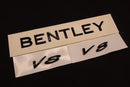 Gloss Black Boot Rear Tailgate Letters Badge Fit For Bentley V8