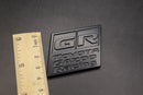 55mm X 40mm Matte Black GR Boot Rear Tailgate Badge Fit For Toyota Gazoo Racing
