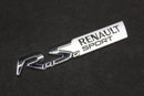 Chrome Silver R.S. RS Boot Rear Tailgate Fender Wing Badge For Renault Sport