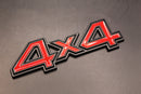 Black Red 4x4 4 x 4 Boot Rear trunk Self-Adhesive Badge For Cars