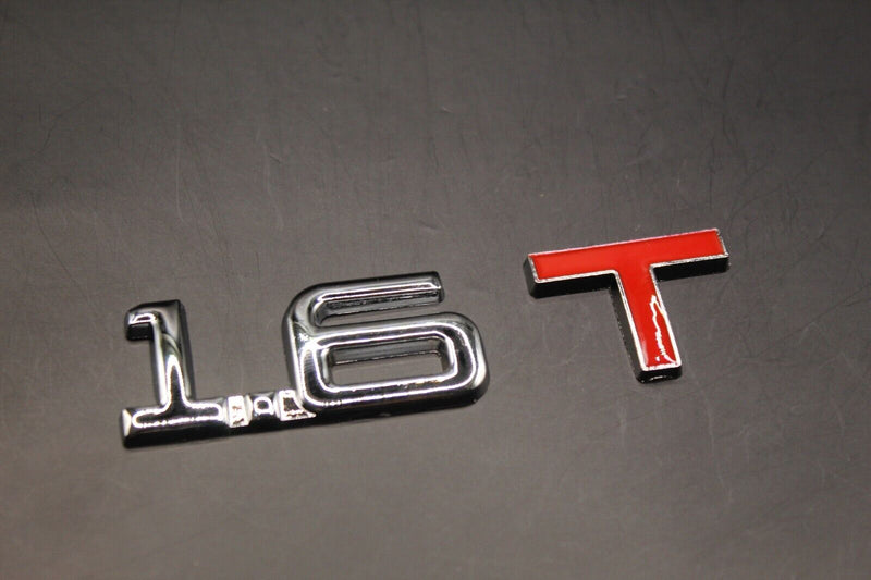 Chrome Silver Red T 1.3T 1.5T 1.6T 1.8T Boot Rear Tailgate Letter Badge FOR Audi