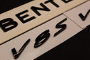 Gloss Black Boot Rear Tailgate Letters Badge Fit For Bentley V8S